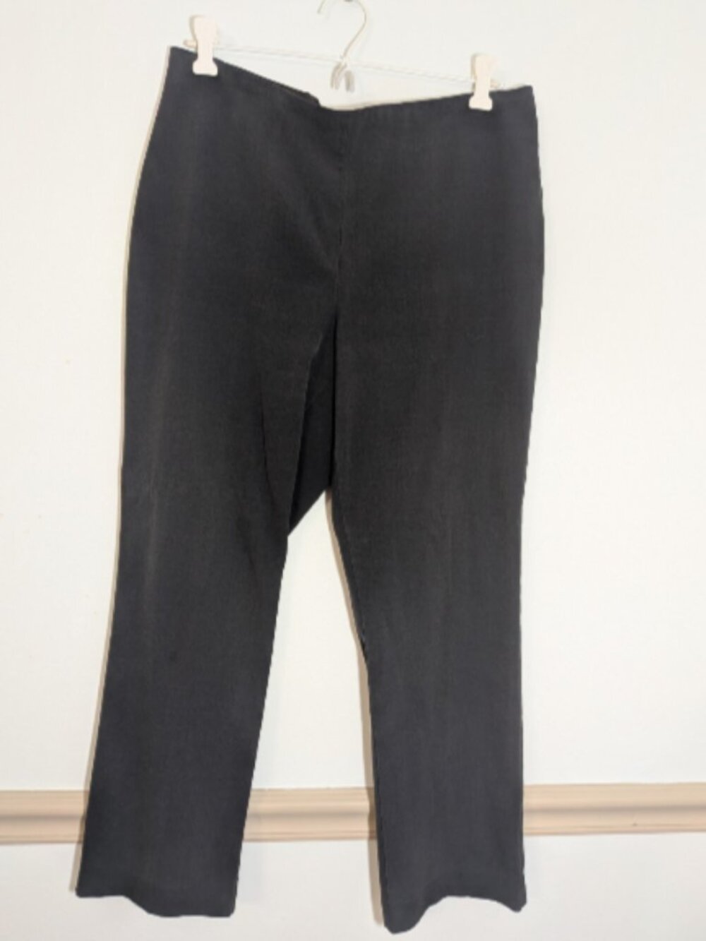 Studio Works Blue Straight  Career Casual Pants Womans Size 10P Elastic Waist